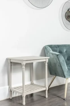 Accent & End Tables-Kirkland's Home Crate Shelf Side Table Gray