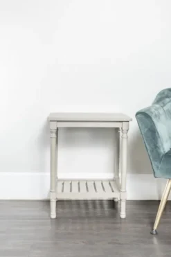 Accent & End Tables-Kirkland's Home Crate Shelf Side Table Gray