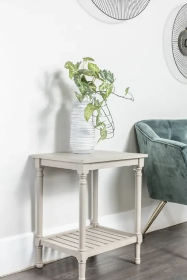 Accent & End Tables-Kirkland's Home Crate Shelf Side Table Gray