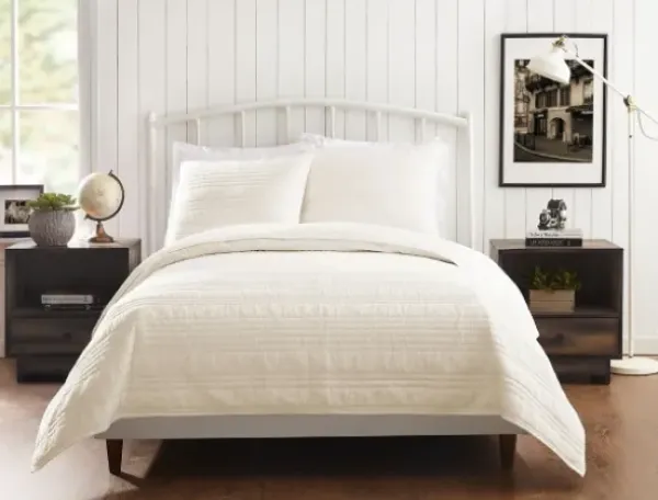 Quilts-Kirkland's Home Cream Atmosphere King Quilt Ivory