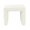 Benches & Ottomans-Kirkland's Home Cream Boucle Arch Ottoman White