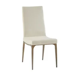 Dining Chairs-Kirkland's Home Cream Bronze Metal Base Dining Chairs, Set Of 2 Ivory