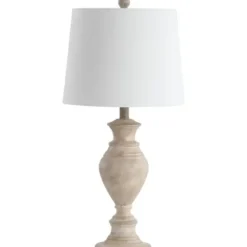 Table Lamps-Kirkland's Home Cream Classic Curve Table Lamp White
