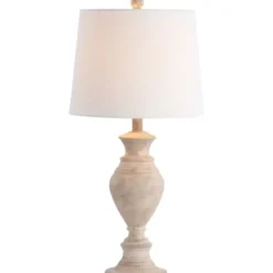 Table Lamps-Kirkland's Home Cream Classic Curve Table Lamp White