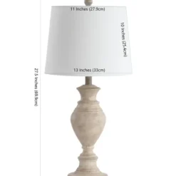 Table Lamps-Kirkland's Home Cream Classic Curve Table Lamp White