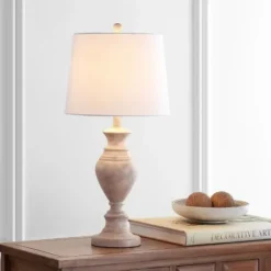 Table Lamps-Kirkland's Home Cream Classic Curve Table Lamp White