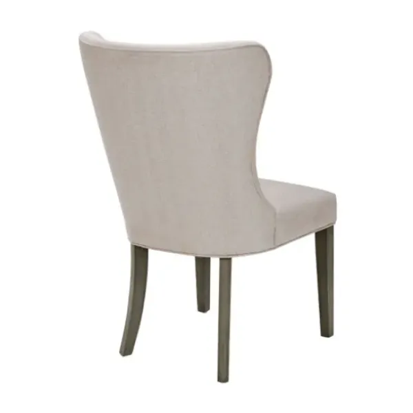 Dining Chairs-Kirkland's Home Cream Curved Back Upholstered Dining Chair Ivory