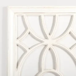 Wall Plaques-Kirkland's Home Cream Decorative Wood Wall Plaque White