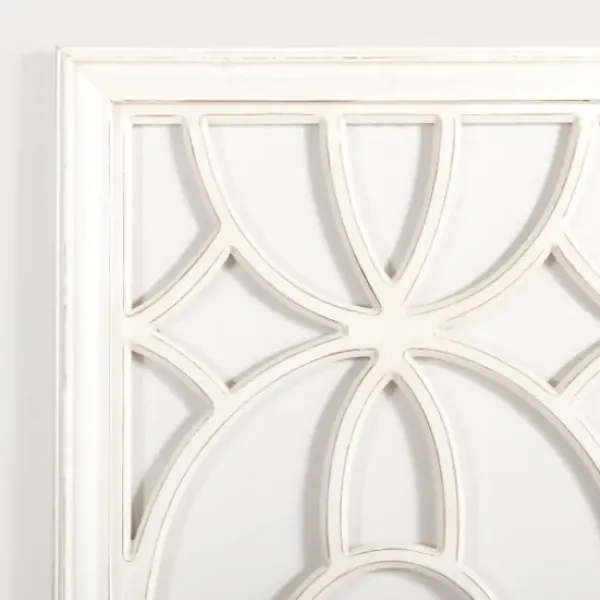 Wall Plaques-Kirkland's Home Cream Decorative Wood Wall Plaque White