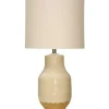 Table Lamps-Kirkland's Home Cream Dipped Two-Toned Ceramic Table Lamp White