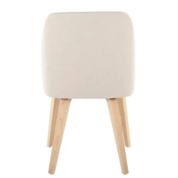 Dining Chairs-Kirkland's Home Cream Faux Leather Wood Dining Chairs, Set Of 2 White