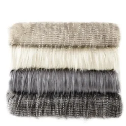 Blankets & Throws-Kirkland's Home Cream Faux Mink Fluffy Throw Ivory