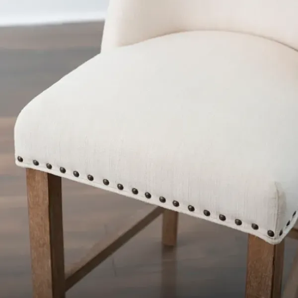 Bar Stools & Counter Height Stools-Kirkland's Home Cream Julia Counter Stool Ivory