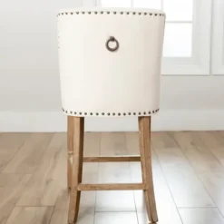 Bar Stools & Counter Height Stools-Kirkland's Home Cream Julia Counter Stool Ivory