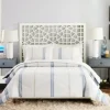 Comforters-Kirkland's Home Cream Mason King 3-Pc. Comforter Set Blue
