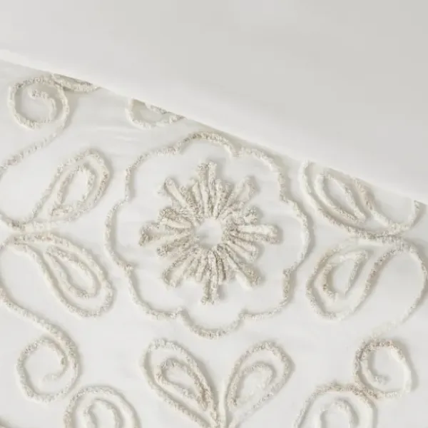 Comforters-Kirkland's Home Cream Medallion California King Comforter Set White