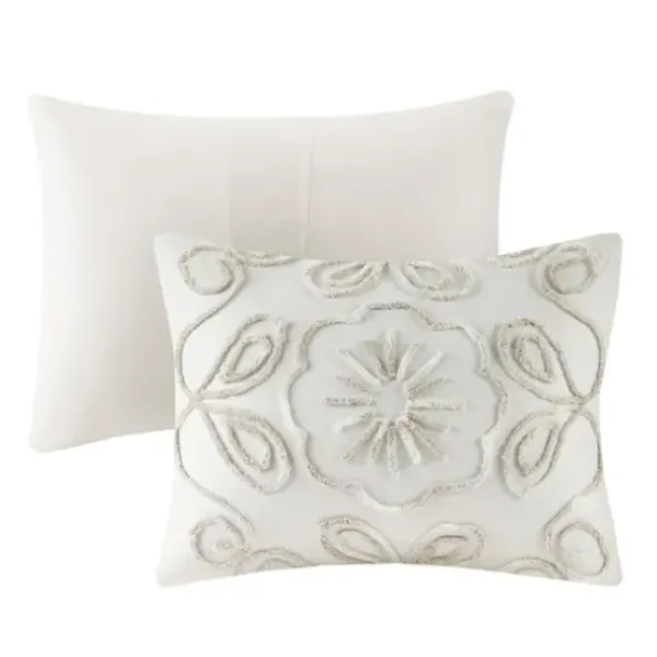 Comforters-Kirkland's Home Cream Medallion California King Comforter Set White