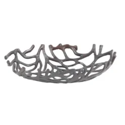 Decorative Trays-Kirkland's Home Cream Moroccan Pattern Tray With Gold Edges White