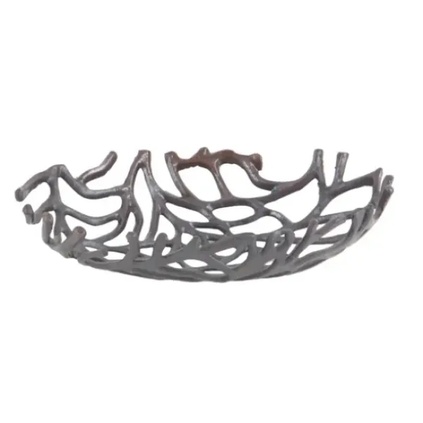 Decorative Trays-Kirkland's Home Cream Moroccan Pattern Tray With Gold Edges White
