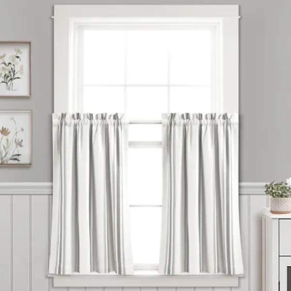 Curtains & Drapes-Kirkland's Home Cream Ogival Sheer Single Curtain Panel, 84 In. Ivory