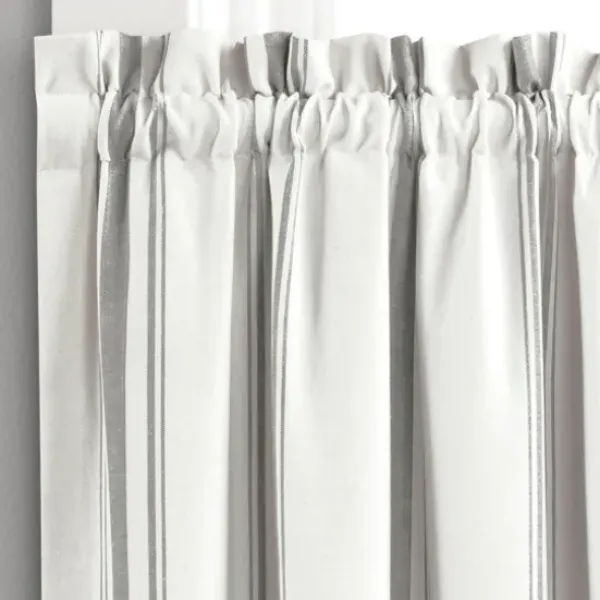Curtains & Drapes-Kirkland's Home Cream Ogival Sheer Single Curtain Panel, 84 In. Ivory