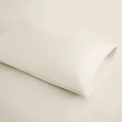 Bed Sheets-Kirkland's Home Cream Rich Cooling Cotton King Sheet Set Ivory