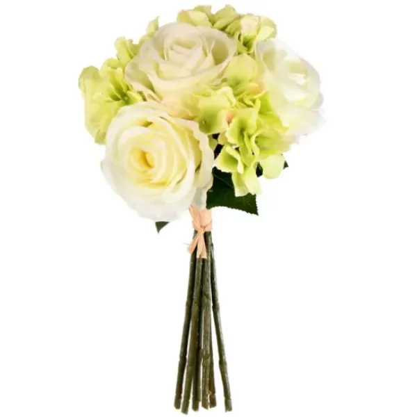Stems & Bouquets-Kirkland's Home Cream Rose And Hydrangea Bouquets, Set Of 2 Ivory