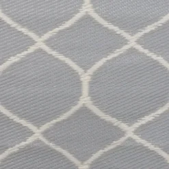 Outdoor Rugs-Kirkland's Home Cream Serna Tribal Outdoor Area Rug, 5X7 White/Black