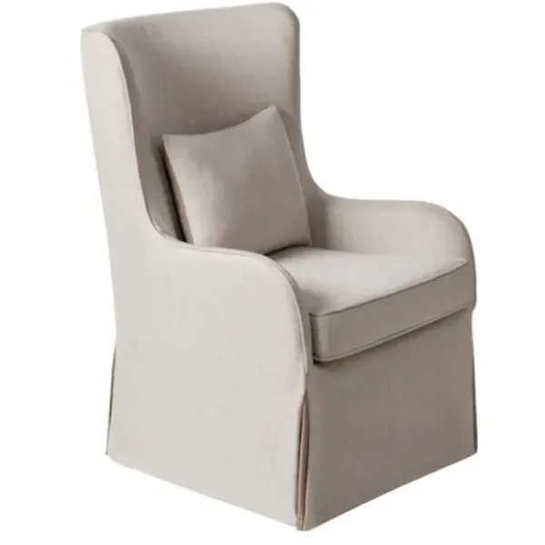 Accent Chairs-Kirkland's Home Cream Slipcovered Accent Chair Ivory