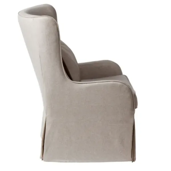 Accent Chairs-Kirkland's Home Cream Slipcovered Accent Chair Ivory