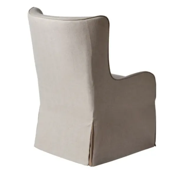 Accent Chairs-Kirkland's Home Cream Slipcovered Accent Chair Ivory