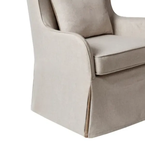 Accent Chairs-Kirkland's Home Cream Slipcovered Accent Chair Ivory