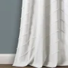 Curtains & Drapes-Kirkland's Home Cream Solid Pleated Single Curtain Panel, 84 In. White