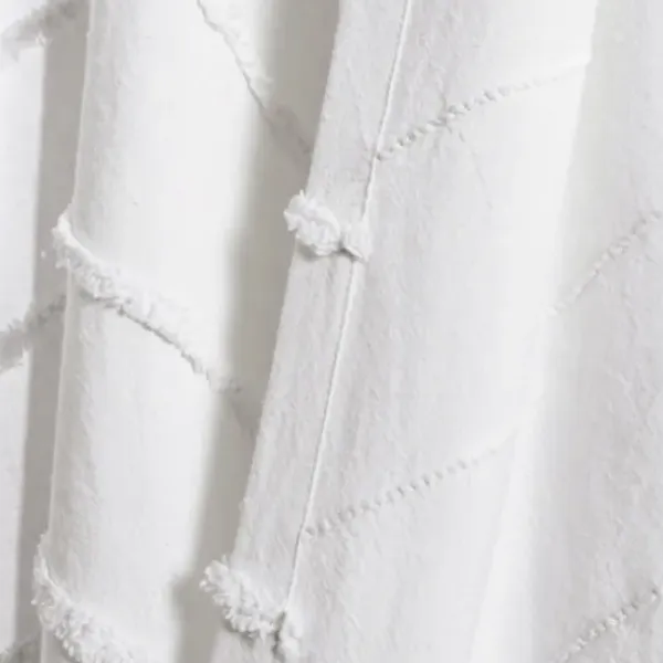 Curtains & Drapes-Kirkland's Home Cream Solid Pleated Single Curtain Panel, 84 In. White