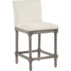 Bar Stools & Counter Height Stools-Kirkland's Home Cream Spindle Legs Counter Stool Ivory