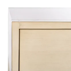Nightstands-Kirkland's Home Cream Square Wood Nightstand White