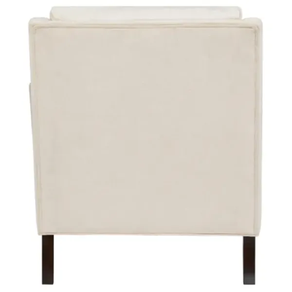 Accent Chairs-Kirkland's Home Cream Swoop Arms Upholstered Armchair Ivory