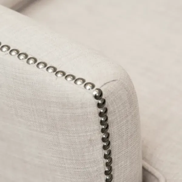 Accent Chairs-Kirkland's Home Cream Tufted Armchair With Lumbar Pillow Ivory