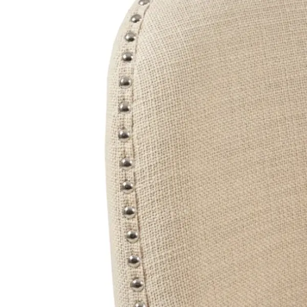Bar Stools & Counter Height Stools-Kirkland's Home Cream Tufted Back Swivel Counter Stool Ivory