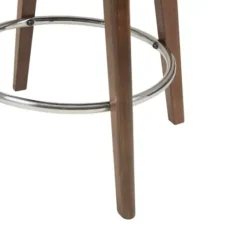 Bar Stools & Counter Height Stools-Kirkland's Home Cream Tufted Back Swivel Counter Stool Ivory