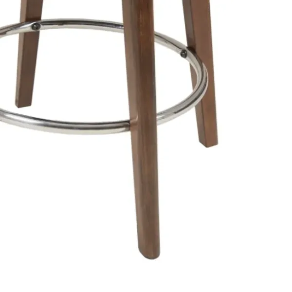 Bar Stools & Counter Height Stools-Kirkland's Home Cream Tufted Back Swivel Counter Stool Ivory