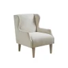 Accent Chairs-Kirkland's Home Cream Wingback Martha Stewart Accent Chair Ivory