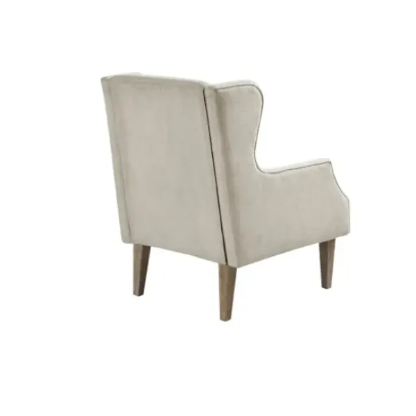Accent Chairs-Kirkland's Home Cream Wingback Martha Stewart Accent Chair Ivory