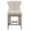 Bar Stools & Counter Height Stools-Kirkland's Home Cream Wingback Swivel Seat Counter Stool
