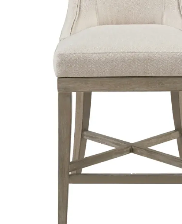 Bar Stools & Counter Height Stools-Kirkland's Home Cream Wingback Swivel Seat Counter Stool