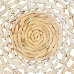 Wall Plaques-Kirkland's Home Cream Woven Dried Plant Wall Sculptures, Set Of 3 Ivory/Tan