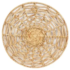 Wall Plaques-Kirkland's Home Cream Woven Dried Plant Wall Sculptures, Set Of 3 Ivory/Tan