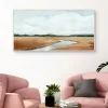 Framed Art-Kirkland's Home Creekside Landscape Framed Wall Art Brown/Blue/White