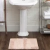 Bathroom Rugs-Kirkland's Home Creme Plush Reversible Cotton Bath Mat, 60 In. Ivory