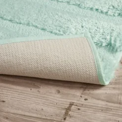 Bathroom Rugs-Kirkland's Home Creme Plush Reversible Cotton Bath Mat, 34 In. Ivory
